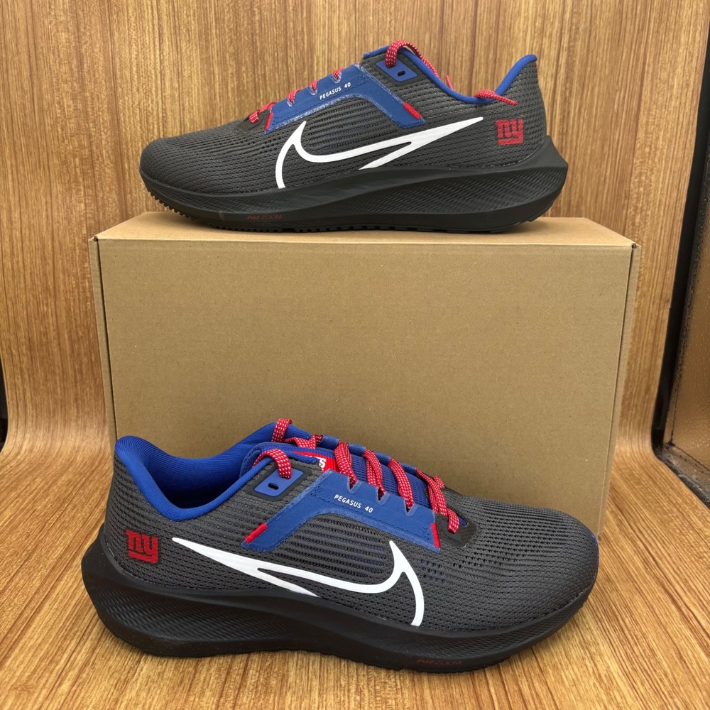 Nike Air Zoom Pegasus 40 NY Giants‎ Mens 8 Rush Blue NFL Running Shoes NEW